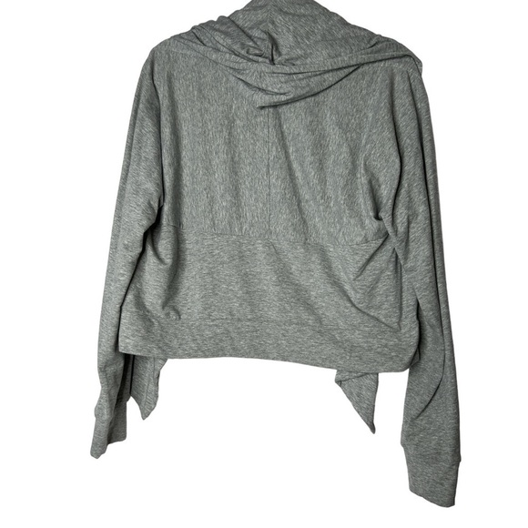 Nike Dri-fit Twist Training Wrap Hooded Open Front Cardigan. Size Medium - Picture 10 of 10